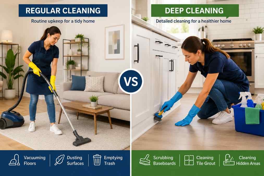 Deep Cleaning vs Regular Cleaning in Yakima WA