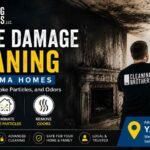 Professional smoke damage cleaning on walls and ceilings