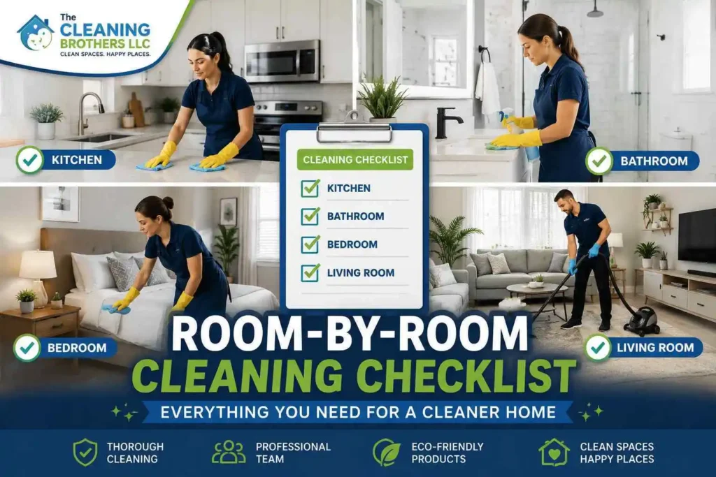 room-by-room house cleaning checklist, yakima